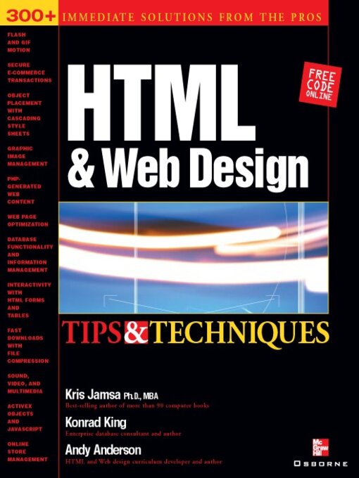 Title details for HTML & Web Design by Kris Jamsa - Available